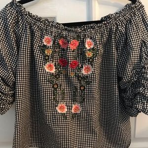 Blue rain woman’s top